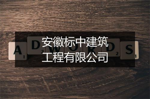 安徽标中建筑工程有限公司