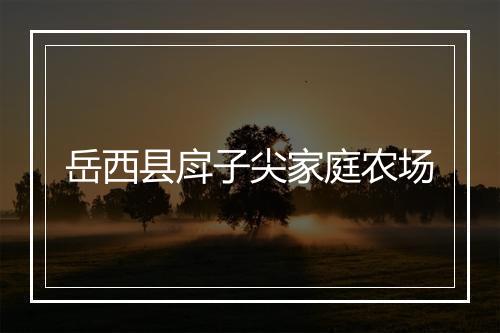 岳西县戽子尖家庭农场