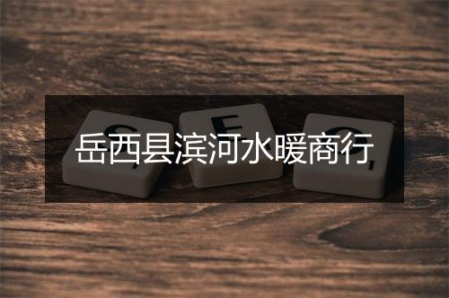 岳西县滨河水暖商行