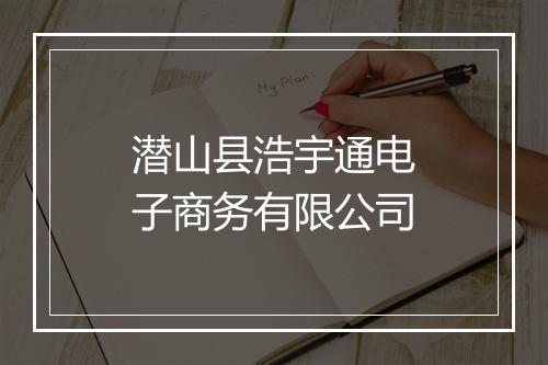 潜山县浩宇通电子商务有限公司