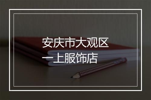 安庆市大观区一上服饰店