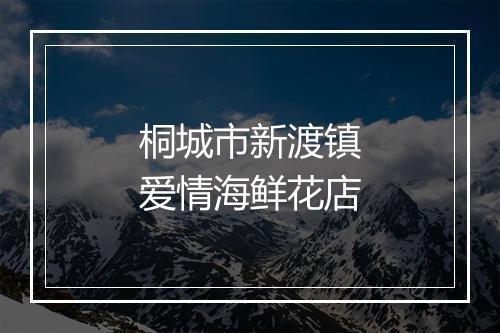 桐城市新渡镇爱情海鲜花店