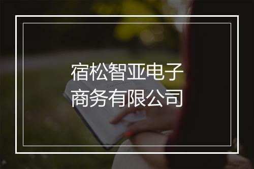 宿松智亚电子商务有限公司