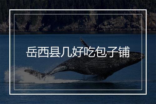 岳西县几好吃包子铺