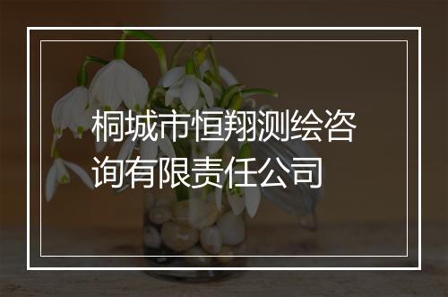 桐城市恒翔测绘咨询有限责任公司