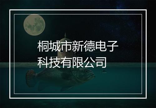 桐城市新德电子科技有限公司