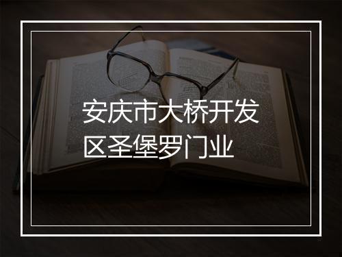 安庆市大桥开发区圣堡罗门业