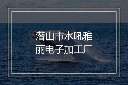 潜山市水吼雅丽电子加工厂