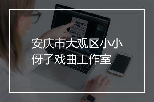 安庆市大观区小小伢子戏曲工作室