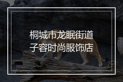 桐城市龙眠街道子容时尚服饰店