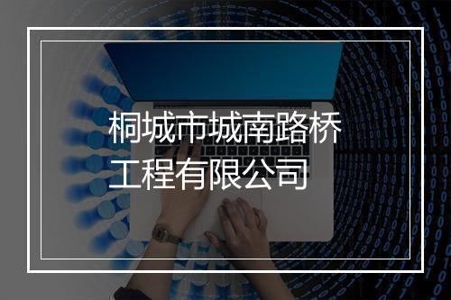 桐城市城南路桥工程有限公司