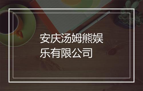 安庆汤姆熊娱乐有限公司