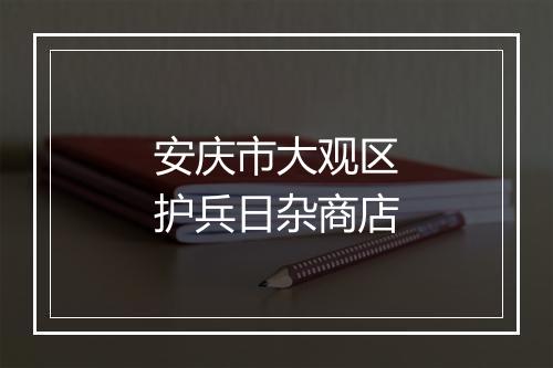 安庆市大观区护兵日杂商店