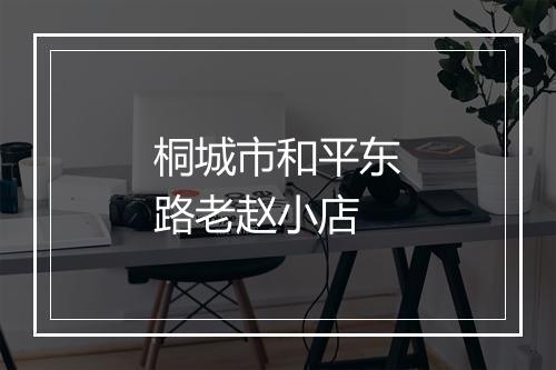 桐城市和平东路老赵小店