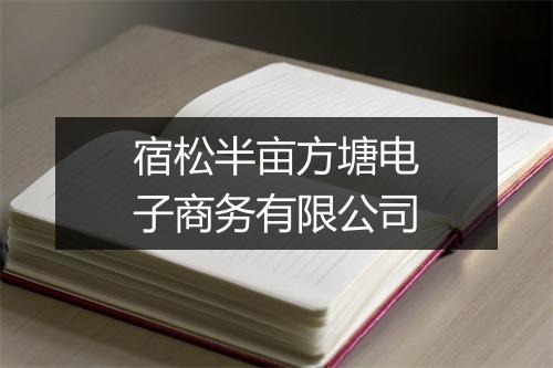 宿松半亩方塘电子商务有限公司