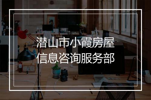 潜山市小霞房屋信息咨询服务部