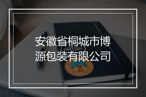安徽省桐城市博源包装有限公司