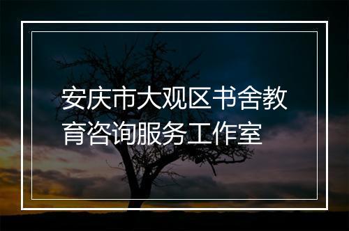 安庆市大观区书舍教育咨询服务工作室