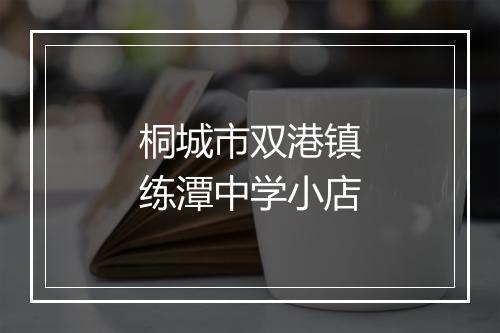桐城市双港镇练潭中学小店
