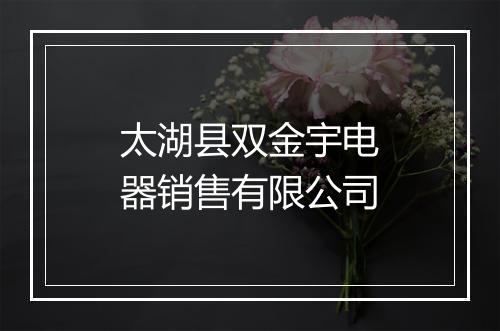 太湖县双金宇电器销售有限公司