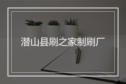 潜山县刷之家制刷厂