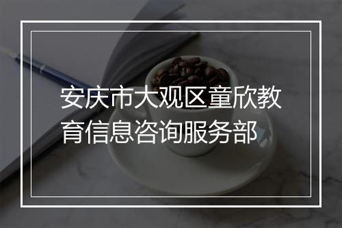 安庆市大观区童欣教育信息咨询服务部