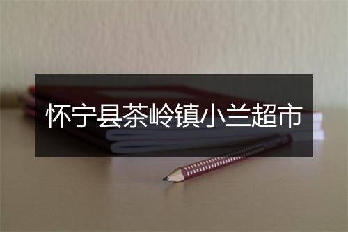 怀宁县茶岭镇小兰超市