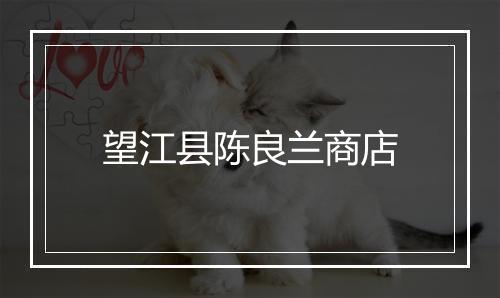 望江县陈良兰商店