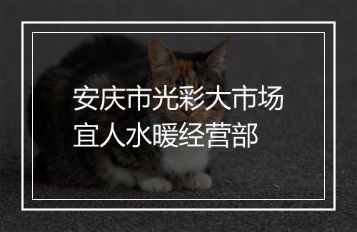 安庆市光彩大市场宜人水暖经营部