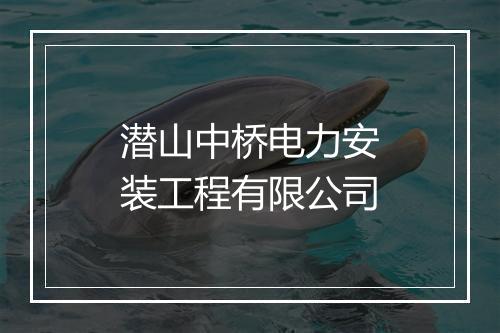 潜山中桥电力安装工程有限公司