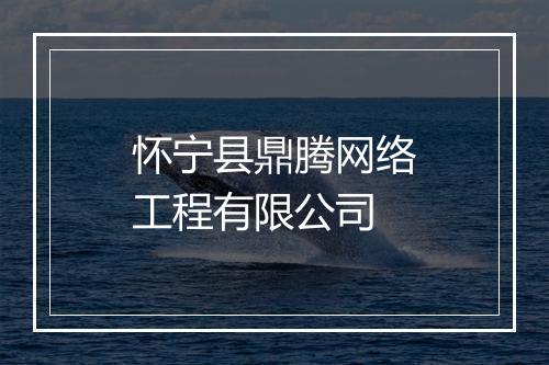 怀宁县鼎腾网络工程有限公司