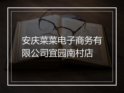 安庆菜菜电子商务有限公司宜园南村店
