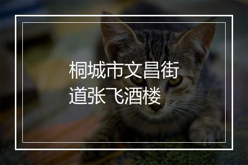 桐城市文昌街道张飞酒楼