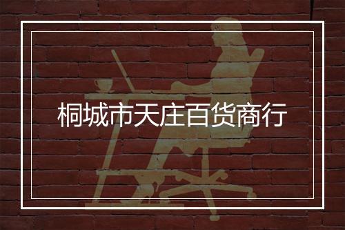 桐城市天庄百货商行
