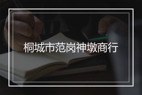 桐城市范岗神墩商行