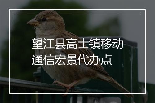 望江县高士镇移动通信宏景代办点