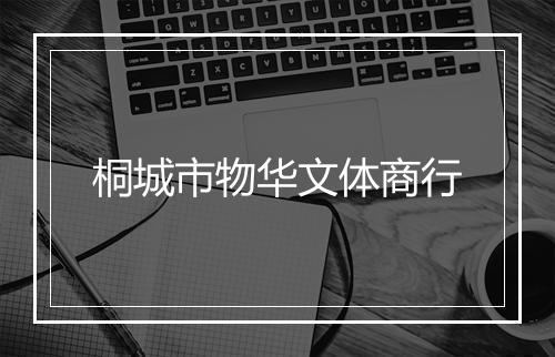 桐城市物华文体商行