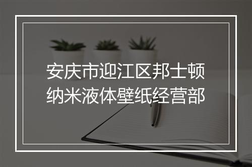 安庆市迎江区邦士顿纳米液体壁纸经营部