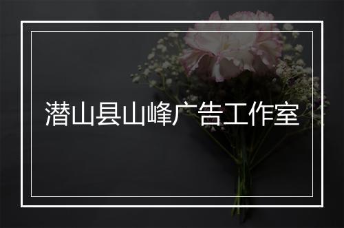 潜山县山峰广告工作室