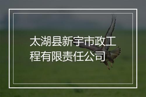 太湖县新宇市政工程有限责任公司
