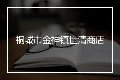 桐城市金神镇世清商店