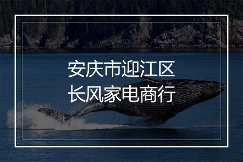 安庆市迎江区长风家电商行