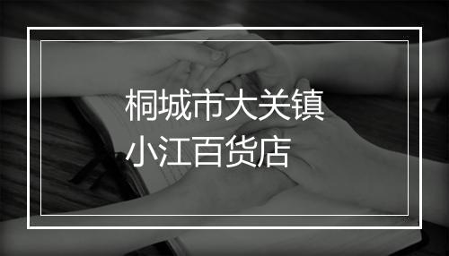 桐城市大关镇小江百货店