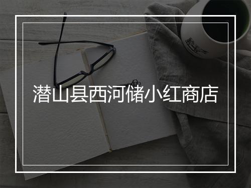 潜山县西河储小红商店