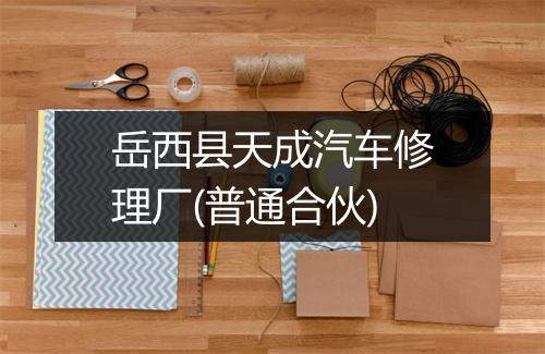 岳西县天成汽车修理厂(普通合伙)