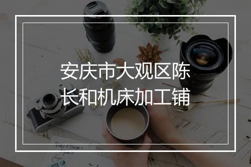 安庆市大观区陈长和机床加工铺