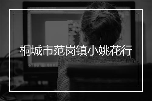 桐城市范岗镇小姚花行