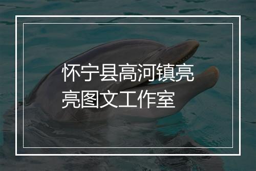 怀宁县高河镇亮亮图文工作室