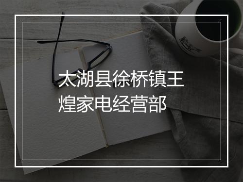 太湖县徐桥镇王煌家电经营部