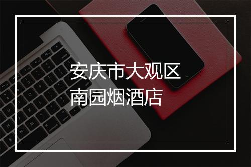 安庆市大观区南园烟酒店